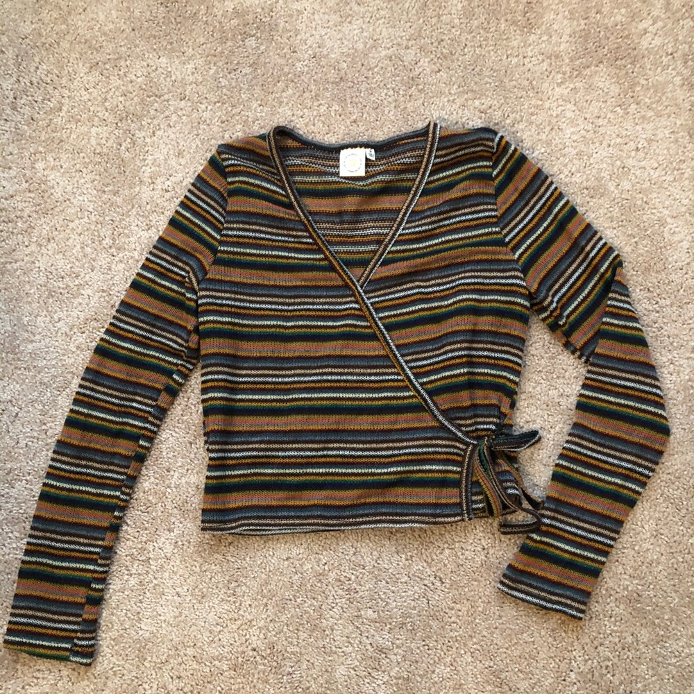 Wrap sweater